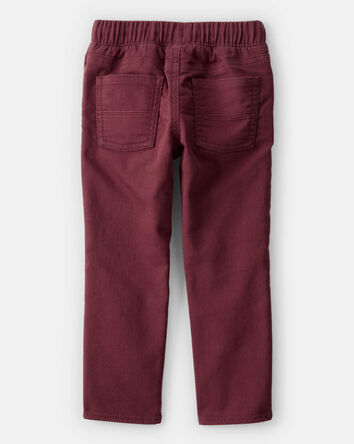 Toddler Boy Cotton Pull-On Fashion Pants - Red, 