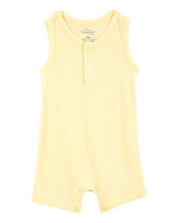 Baby PurelySoft Ribbed Romper - Yellow, 