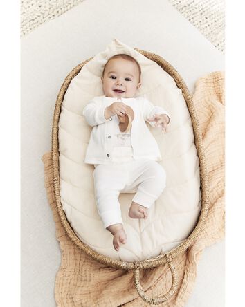 Baby 3-Piece Goose Little Cardigan Set, 