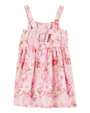 Baby Floral Print Dress  - Pink, 