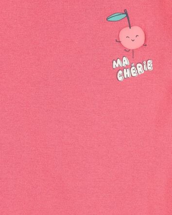 Toddler 4-Piece Cherry Cotton Pajamas, 