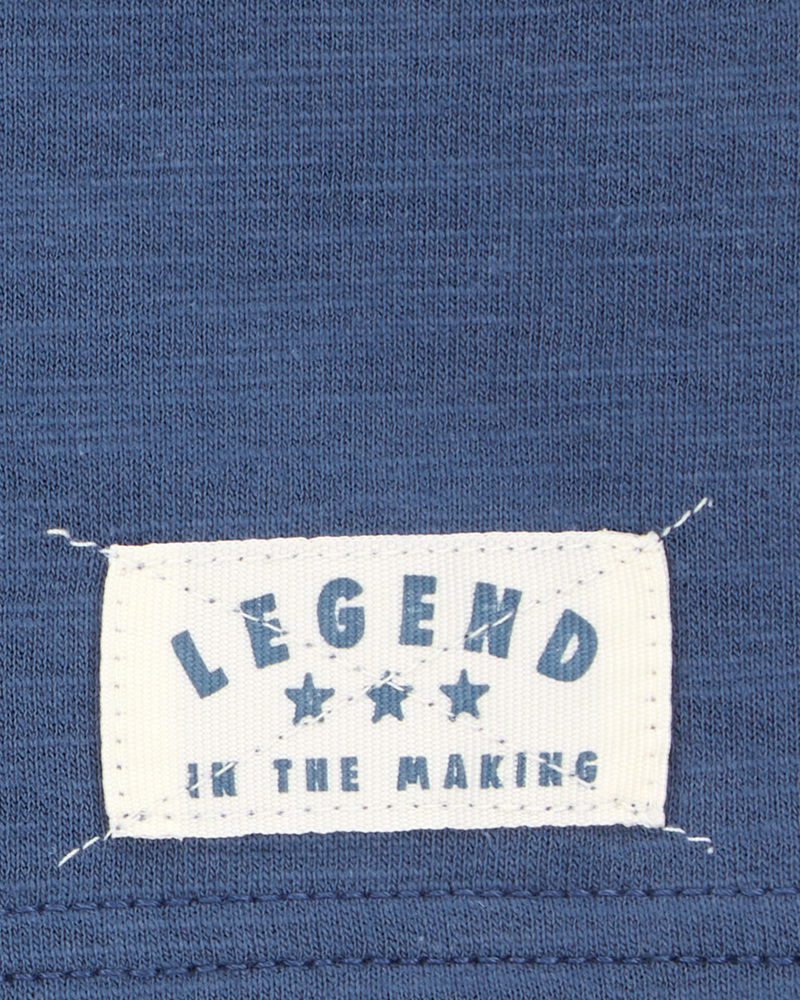 Baby All-Star Pull-On Cotton Shorts - Blue, image 3 of 4 slides