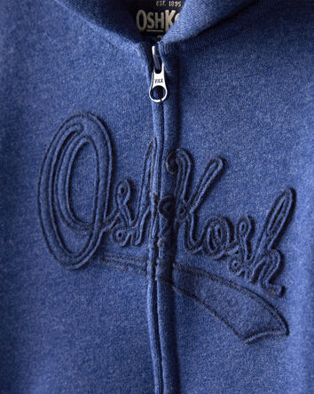 Baby OshKosh Fleece Logo Zip Jacket - Blue, 