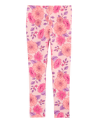 Kid Floral-Print Stretch Leggings - Pink, image 2 of 4 slides