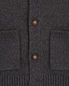 Kid Chunky Knit Button-Front Cardigan, image 2 of 3 slides
