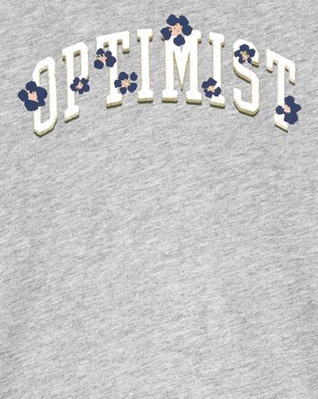 Kid Optimist Raglan Graphic Tee, 