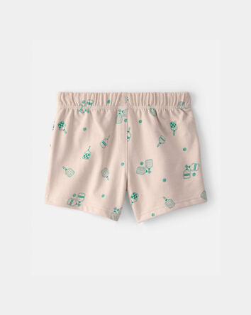 Toddler Boy Pickleball French Terry Shorts - Brown, 