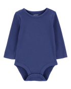 Baby Waffle Knit Long-Sleeve Bodysuit, image 1 of 3 slides