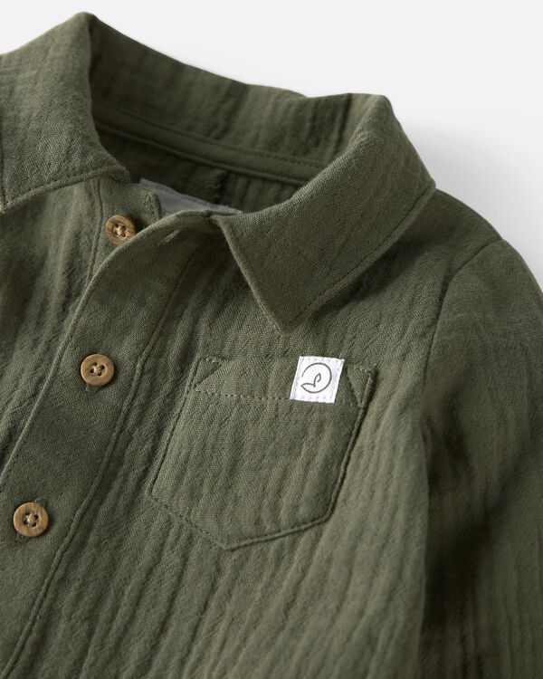 Olive Branch Baby Organic Cotton Gauze Jumpsuit