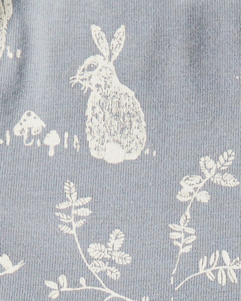 Baby Organic Cotton Bunny-Print Dress, image 5 of 6 slides