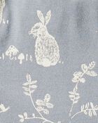 Baby Organic Cotton Bunny-Print Dress, image 5 of 6 slides