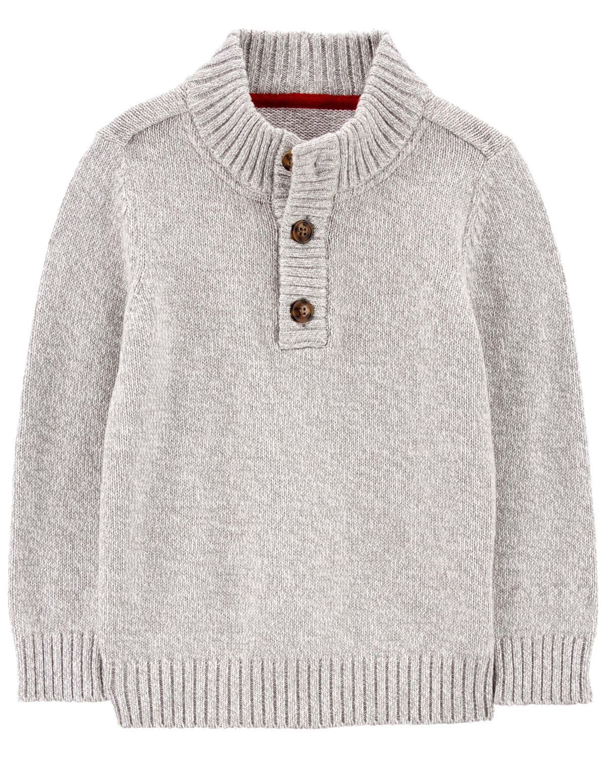 Grey Toddler Pullover Cotton Sweater | carters.com