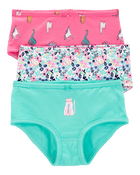 3-Pack Cat Print Brief Stretch Cotton Underwear, image 1 of 3 slides