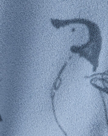 Baby Penguin Microfleece Zip-Up Jacket - Blue, 