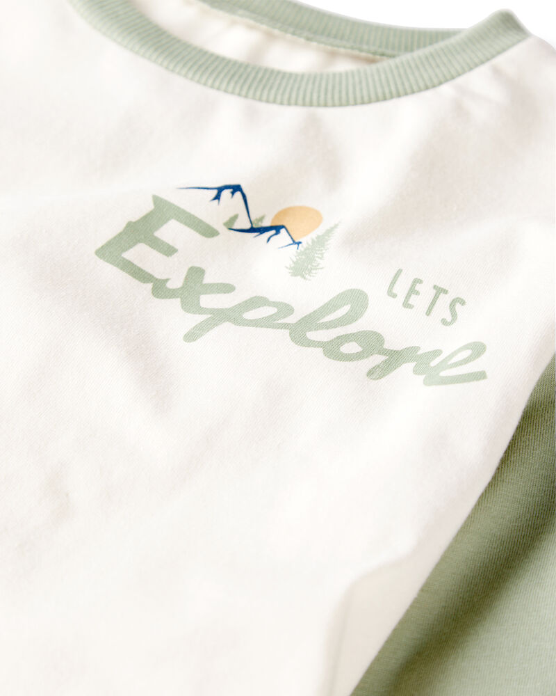 Kid Organic Cotton Let's Explore Long-Sleeve Tee, image 3 of 6 slides