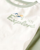 Kid Organic Cotton Let's Explore Long-Sleeve Tee, image 3 of 6 slides