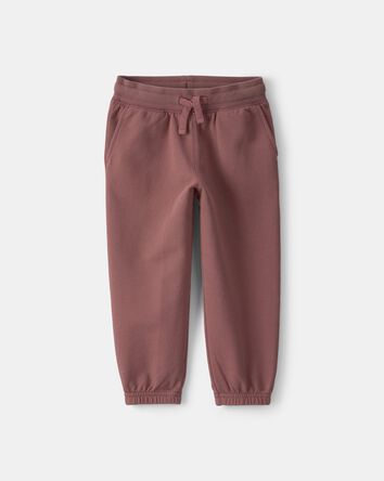Toddler Drawstring Knit Joggers - Brown, 