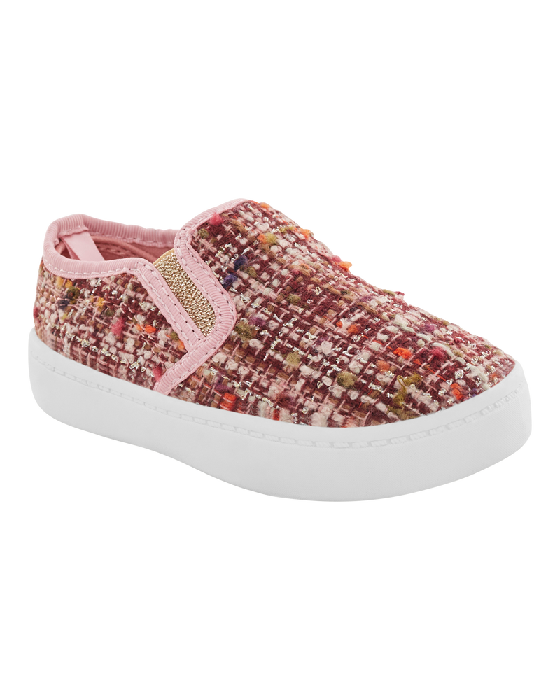 Toddler Tweed Slip-On Casual Shoes, image 1 of 7 slides