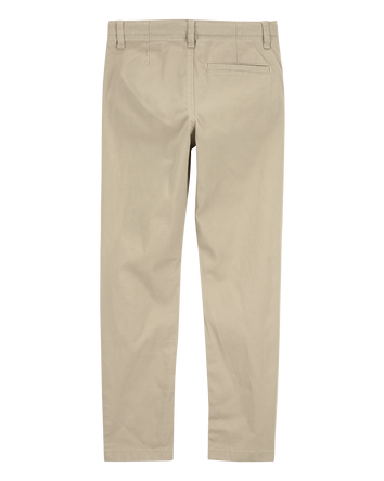 Kid Slim Tapered Chino Pants - Khaki, 