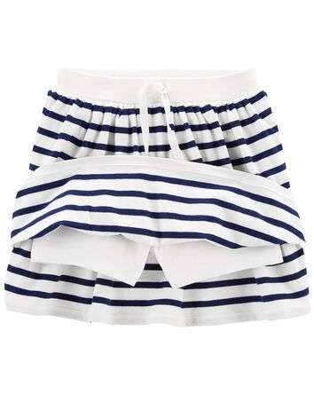 Kid Striped Jersey Skort, 