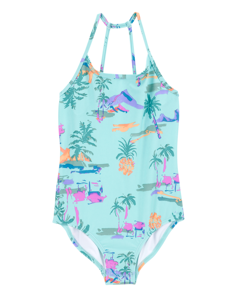 Kid  Tropical 1-Piece and Sarong Set, image 2 of 5 slides
