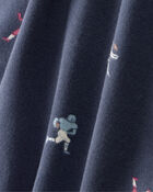 Baby Boy 2-Piece Football Print PurelySoft Long-Sleeve Multipack Bodysuits - Navy/Grey, image 3 of 7 slides