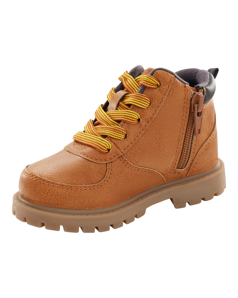 Kid High-Top Faux Leather Boots, image 6 of 7 slides