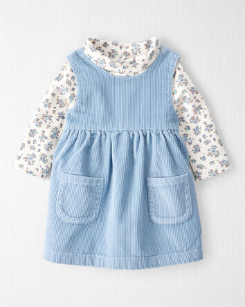 Baby Girl 2-Piece Organic Cotton Jumper Set, 