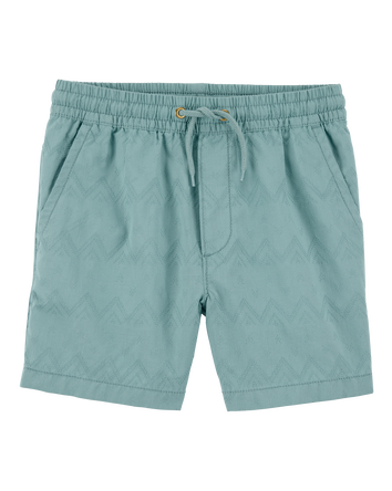 Kid Pull-On Bermuda Shorts - Teal, 