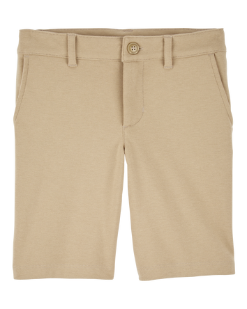 Kid Ponte Knit Uniform Shorts, 