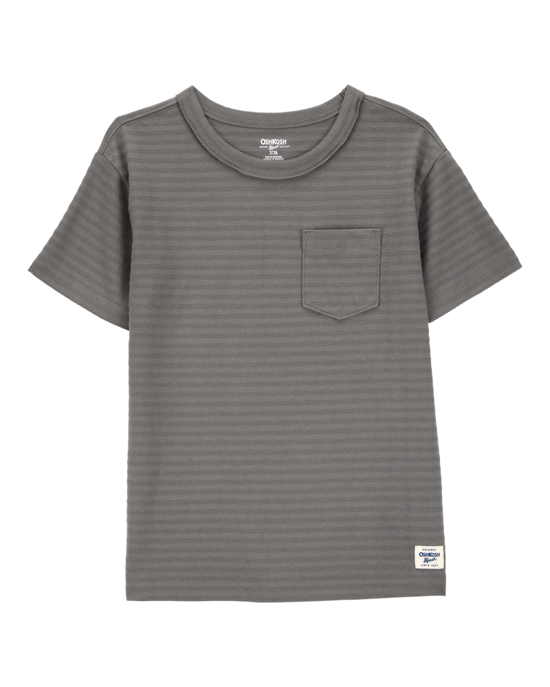 Kid Short-Sleeve  Pocket Tee - Dark Grey, image 1 of 4 slides