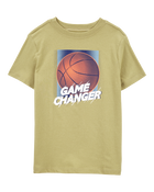 Kid Game Changer Short-Sleeve Basketball Graphic Tee - Gold, image 1 of 3 slides