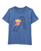 Toddler French Fries Short-Sleeve Graphic Tee - Navy, image 1 of 3 slides