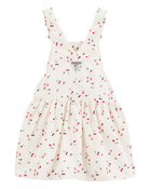 Baby Girl Cherry-Print Jumper Dress - White, image 2 of 4 slides