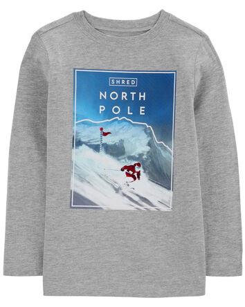 The North Pole Long-Sleeve Graphic Tee, 