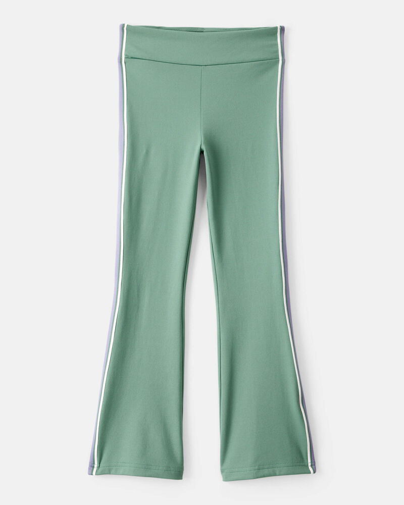 Girls Knit Flare Active Pants - Green, image 1 of 5 slides