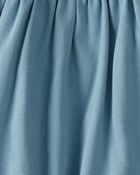 Baby Organic Cotton Pocket Dress in Blue, image 4 of 6 slides