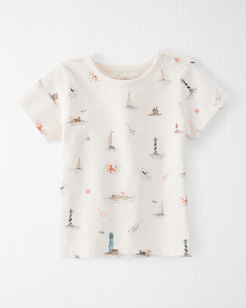 Baby 2-Piece Organic Cotton Shortall Set, image 3 of 7 slides