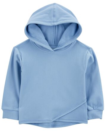 Toddler Criss Cross Fleece Hoodie - Blue, 