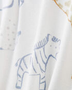 Baby Animal Print Zip-Up PurelySoft Sleep & Play Pajamas, image 2 of 5 slides