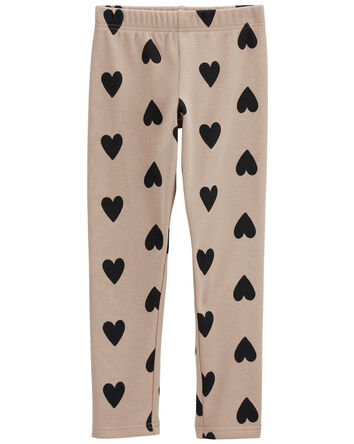 Kid Heart Cozy Fleece Leggings, 