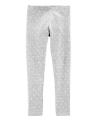 Kid Cotton Polka Dot Stretch Leggings, image 1 of 4 slides