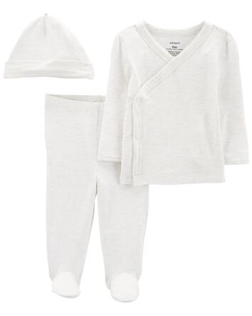 Baby 3-Piece PurelySoft Side-Snap Set, 