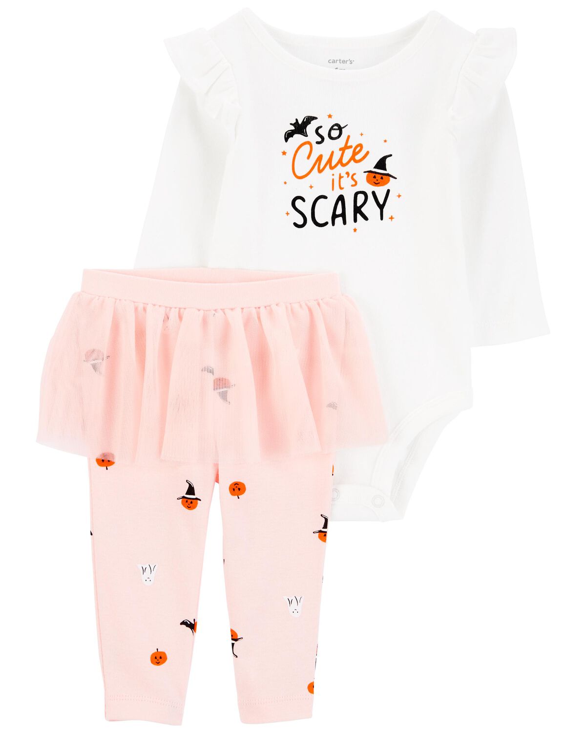Baby 2-Piece Halloween Bodysuit & Tutu Pant Set