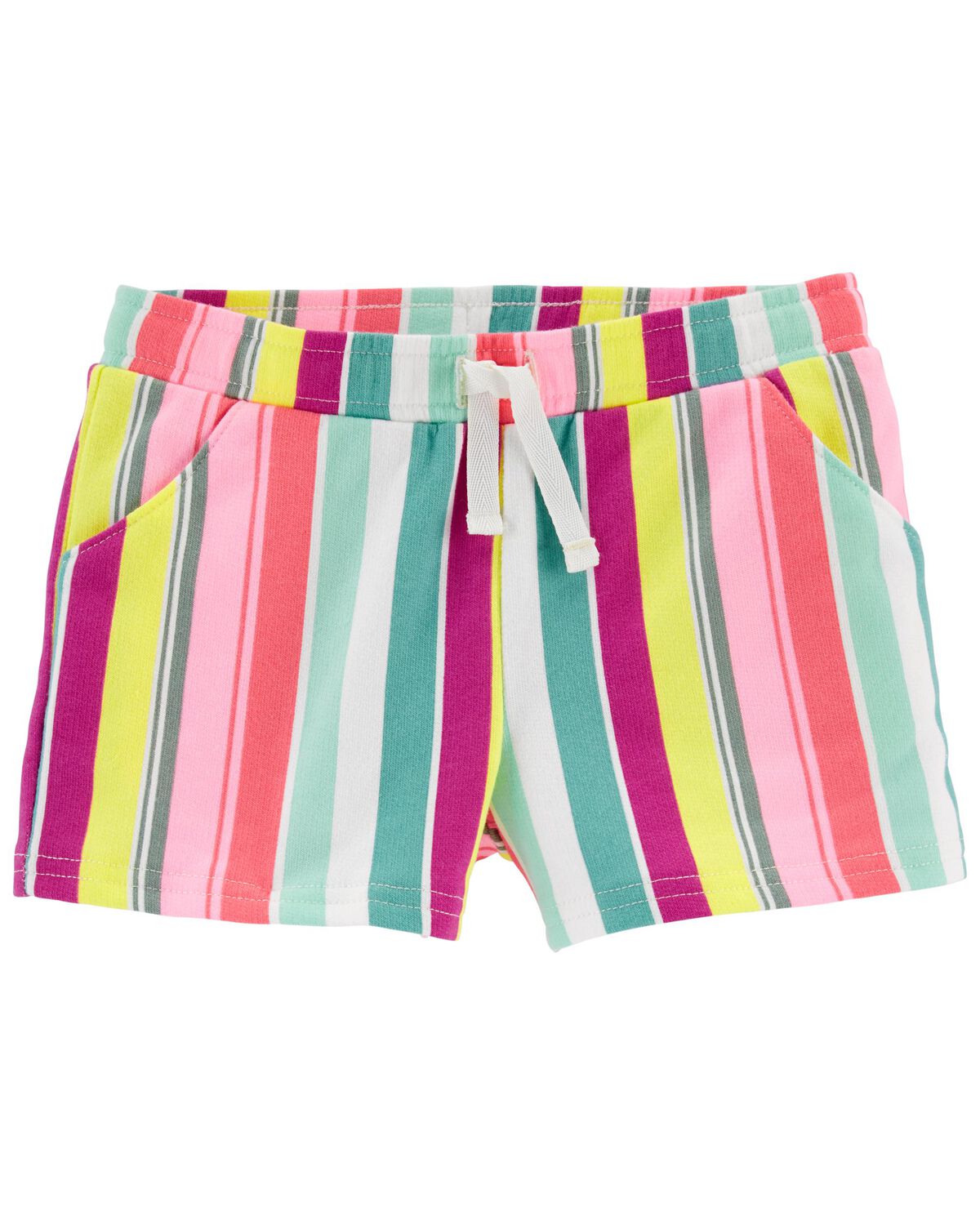 Multi Baby Striped Pull-On French Terry Shorts | carters.com