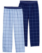 Kid 2-Piece Plaid Pajama Pants, image 1 of 4 slides
