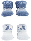 Blue - Baby 2-Pack Baby Booties