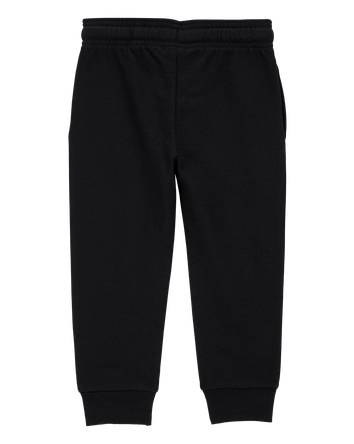 Baby Pull-On Drawstring Joggers - Black, 