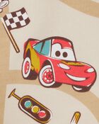 Toddler 2-Piece Cars French Terry Outfit Set - Brown, image 2 of 2 slides
