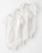 Baby 3-Pack Organic Cotton Rib Bodysuits, image 1 of 4 slides